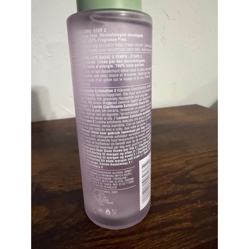 Clinique Clarifying Lotion 2 Twice A Day Exfoliator Dry Combination 6.7oz 200ml - Picture 3 of 3